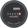 Hour Meter, Quartz, 1.68 in. Round, 10-80 VDC, DC, 6 digit - 70000817 - Allied Electronics, Inc.