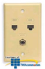 ICC Integrated One-piece Faceplate - ICRDSVF5 - TelephoneStuff.com