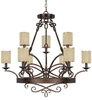 4169RT-510 Mid. Chandeliers-Drum Shades - 690253 - Capital Lighting, Inc.