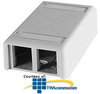 Legrand - Ortronics TracJack Plastic Surface Mount Box for.. -- OR-404TJ2X2 - Image