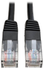 Cat5e 350MHz Molded Patch Cable (RJ45 M/M) - Black, 3-ft. -- N002-003-BK