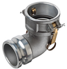 Aluminum Elbow 90º Female Coupler x Male Coupler -- DA90-A150 - Image