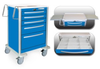 5 Drawer Lightweight Medium Aluminum Crash Cart -- UMBLA-33369-ELB