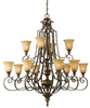 F2418/8+4FG/BRB Large Chandeliers-Glass Shade - 405294 - Capital Lighting, Inc.
