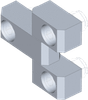 Screw-On Hinge - 3 Pieces -- 1039-U13 - Image