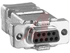 connector,d-sub kit,9 contact crimp receptacle w/contacts & shielded metal hood - 70172321 - Allied Electronics, Inc.