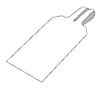 White Color-Code Blank Lock-On Tag - 30680 - Brady Corporation