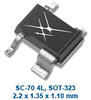 0.45-6.0 GHz Low Noise Transistor -- SKY65050-372LF - Image