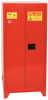 Eagle 96 gal Red Hazardous Material Storage Cabinet - 31 1/4 in Width - 69 in Height - Floor Standing - 048441-00366 - 048441-00366 - R. S. Hughes Company, Inc.
