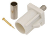 FAKRA Plug (Male) Connector for RG174, RG316, RG188, .100 inch, FM-B100, FM-C100, LMR-100, Crimp/Solder, White Color - FMCN1349B - Fairview Microwave Inc.