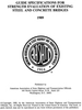 Guide Specifications for Strength Evaluation of Existing Steel and Concrete Bridges, 1st Edition, 1989, Single User PDF Download - GSEC-1-UL - AASHTO Publications