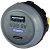 Usb Charger Rcpt, 2Port, Grey Rohs Compliant Alfatronix - 50AK6729 - Newark, An Avnet Company