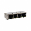 Modular/Ethernet Connector (RJ45) Jacks With Magnetics - 2057-MTJG-4-88TX1-FSD-PG-LH-M4C-ND - DigiKey