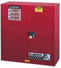 Justrite Sure-Grip EX 30 gal Red Hazardous Material Storage Cabinet - 43 in Width - 44 in Height - Floor Standing - 697841-11343 - 697841-11343 - R. S. Hughes Company, Inc.