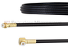 Snap-On MMBX Plug to RA Snap-On MMBX Plug Cable RG174 Coax in 6 Inch - FMCA1432-6 - Fairview Microwave Inc.