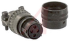 connector,metal circular,str plug w/cable clamp,size 12,4 #16 solder socket cont - 70143395 - Allied Electronics, Inc.