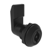 Quarter-Turn Cam Latch, 3 mm Double Bitted Recess, 22mm  Grip, Sealed, Nylon, Black - E5-4-063-221 - Southco