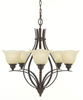 Mid. Chandeliers-Glass Up - 438160 - Capital Lighting, Inc.