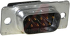 HD-20 Full Metal Shell, 9 position, Plug with grounding indents - 70042603 - Allied Electronics, Inc.