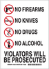 Admittance Sign - 123512 - Brady Corporation