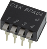 Dip Switch, Spst, 0.025A, 25Vdc, Tht; No. Of Circuits C&k Components - 34AH6842 - Newark, An Avnet Company