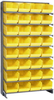 Sloped Rack, 8Shelves, 32Bins, Yellow; Shelving Unit Type Quantum Storage - 44AC6548 - Newark, An Avnet Company