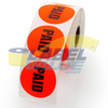Paid Round Label Tamperproof 1.75