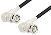 BNC Male Right Angle to BNC Male Right Angle Cable 60 Inch Length Using RG223 Coax - PE3816-60 - Pasternack