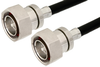 7/16 DIN Male to 7/16 DIN Male Cable 12 Inch Length Using RG8 Coax - PE35283-12 - Pasternack