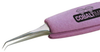 Tweezer - Bent - micro fine points - ergo grips (Length: 4.25; CTM: .002 x .0004; Material: cobalt) - EXCELTA 5B-CO-ET - R. S. Hughes Company, Inc.