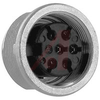 connector,circular din,female panel recept,front mt,6din silver-pltd solder cont - 70013455 - Allied Electronics, Inc.