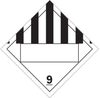 Brady B-101 Polycoated Tagstock Square White Truck Placards Sign - 10 3/4 in Width x 10 3/4 in Height - TEXT: 9 - 60404 - 754476-60404 - R. S. Hughes Company, Inc.
