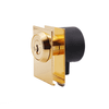 SQUARE PLATE, CYLINDER GLASS DOOR LOCK Keyed Different - 1310GL-SQ-GP (KD) - 1310GL-SQ-GP-KD - Sugatsune America, Inc.