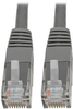 Premium Cat5/5e/6 Gigabit Molded Patch Cable, 24 AWG, 550 MHz/1 Gbps (RJ45 M/M), Gray, 10 ft. -- N200-010-GY