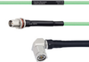 Temperature Conditioned Low Loss TNC Female Bulkhead to RA TNC Male Cable LL142 Coax in 60 Inch - FMHR0166-60 - Fairview Microwave Inc.