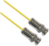 TRB 3-Slot Plug to TRB 3-Slot Plug 50 Ohm 0.156 O.D. Yellow jacket 12-inch Triax Cable - MP-2346-12 - MilesTek Corporation