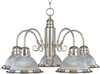 91195CLSN Mid. Chandeliers-Glass Down - 728463 - Capital Lighting, Inc.