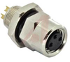 CONNECTOR, M8 PANEL MOUNT, FEMALE, 3 POSITION - 70084699 - Allied Electronics, Inc.