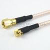 SMC Plug (Male) to RA MMCX Plug (Male) Cable RG-316 Coax Up To 3 GHz, 1.35 VSWR in 36 Inch and RoHS - FMC1819315LF-36 - Fairview Microwave Inc.