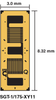 Dual Element Biaxial Tee Strain Gage -- SGT-2/350-XY11 - Image