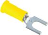 Terminal, Fork, Stud 10, Crimp, Yellow; Product Range 3M - 66W6300 - Newark, An Avnet Company