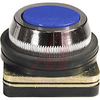 Pushbutton, Non-Illuminated, Flush Operator, Blue, Momentary, 30mm, 10A, 500V - 70156634 - Allied Electronics, Inc.