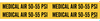 Medical Gas Pipe Marker - 86331 - Brady Corporation
