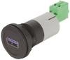 Usb Charger, 2.0 Type A, 1Port, Panel; Usb Connector Type Harting - 07AH3470 - Newark, An Avnet Company