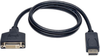 DisplayPort to DVI Cable Adapter, Converter for DP-M to DVI-I-F, 3-ft. -- P134-003
