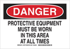 Personal Protection Sign - 128772 - Brady Corporation