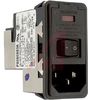 Power Entry Module; 3 A; 120/250 VAC; General Purpose; 50 to 60 Hz; DPST; - 70185783 - Allied Electronics, Inc.