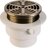 On-Grade PVC/ABS Adjustable Floor Drain w/Round Strainer - FD12-R - Watts