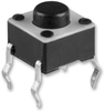 Switch, Tactile, Spst, 50Ma, 12Vdc; Product Range E-Switch - 15N9264 - Newark, An Avnet Company