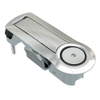 Compression Latch, Lever Latch, Auto Relock, 4 mm Hex Recess, 1-5mm Panel, 1-18mm Grip, Not Sealed, Zinc Alloy, Chrome Plated, Bright -- C2-52-341 - Image